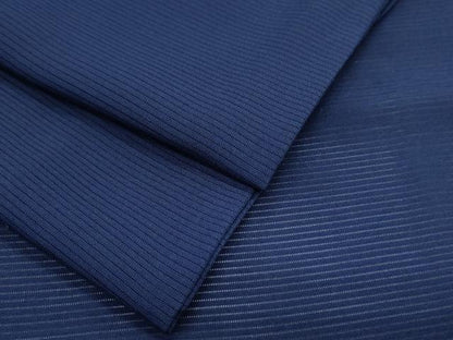 平和屋着物＊夏物　色無地　絽　鉄紺色　正絹　逸品　CABL9004th