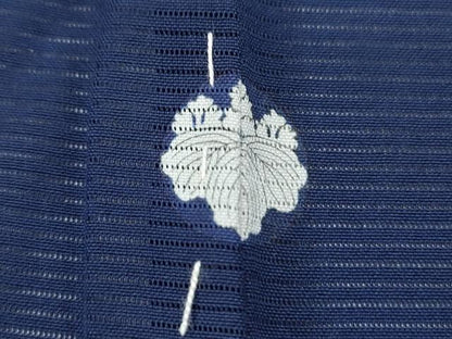 平和屋着物＊夏物　色無地　絽　鉄紺色　正絹　逸品　CABL9004th