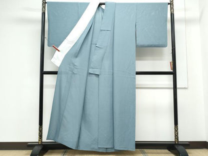 平和屋着物＊夏物　色無地　絽　秘色色　正絹　逸品　CABL9005th