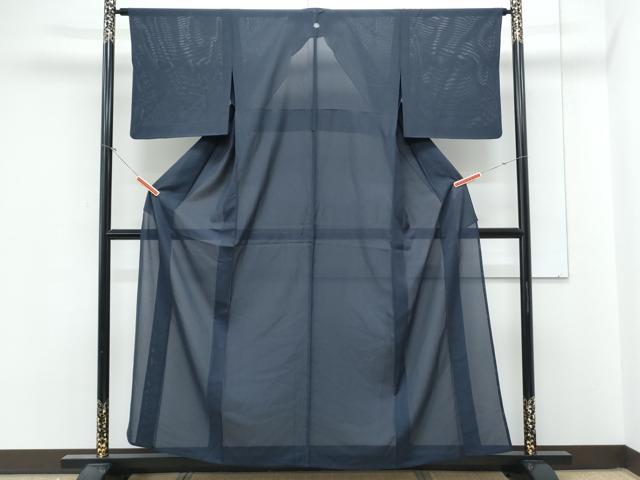 平和屋着物＊夏物　色無地　絽　褐返色　正絹　逸品　CABL9007th