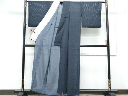 平和屋着物＊夏物　色無地　絽　褐返色　正絹　逸品　CABL9007th