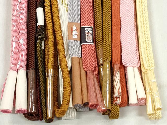 平和屋着物●和装小物　帯締め10本セット　高麗組　笹浪組　鴨川組　礼装用　金糸　逸品　未使用　CABL9255qe