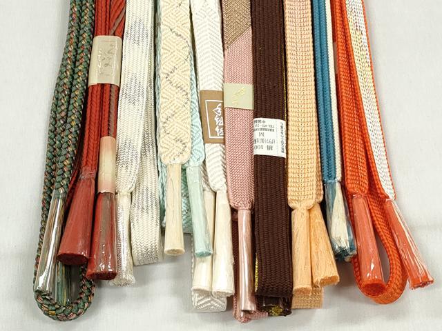 平和屋着物●和装小物　帯締め10本セット　高麗組　笹浪組　唐組　丸源氏組　礼装用　金銀糸　さが美扱い　逸品　未使用　CABL9256qe