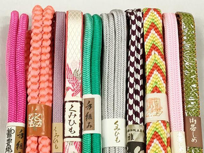 平和屋着物●和装小物　帯締め10本セット　冠組　丸源氏組　奈良組　逸品　未使用　CABL9269qe