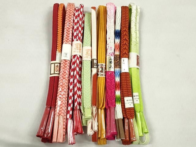 平和屋着物●和装小物　帯締め10本セット　唐組　笹浪組　大和組　丸源氏　逸品　未使用　CABL9303qe