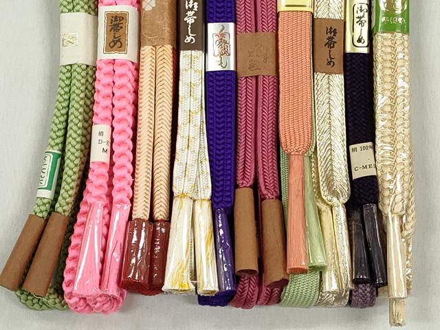平和屋着物●和装小物　帯締め10本セット　高麗組　冠組　奈良組　大和組　礼装用　金糸　逸品　未使用　CABL9304qe