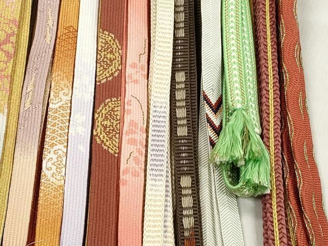 平和屋着物●和装小物　帯締め20本セット　高麗組　笹浪組　平源氏組　奈良組　礼装用　金銀糸　逸品　CABL9330qe