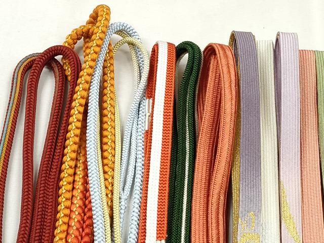 平和屋着物●和装小物　帯締め20本セット　高麗組　笹浪組　唐組　大和組　唐組　金糸　逸品　CABL9336qe