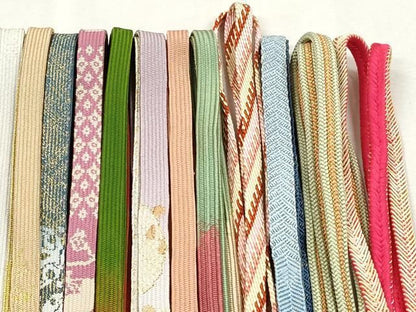 平和屋着物●和装小物　帯締め20本セット　高麗組　唐組　笹浪組　本貝の口組　金糸　逸品　CABL9337qe