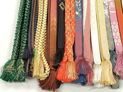 平和屋着物●和装小物　帯締め20本セット　高麗組　唐組　笹浪組　本貝の口組　金糸　逸品　CABL9337qe