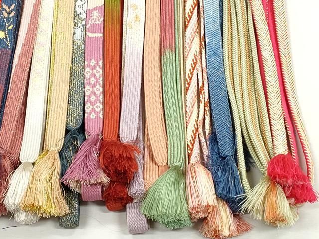 平和屋着物●和装小物　帯締め20本セット　高麗組　唐組　笹浪組　本貝の口組　金糸　逸品　CABL9337qe