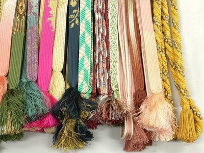 平和屋着物●和装小物　帯締め20本セット　高麗組　笹浪組　唐組　金銀糸　逸品　CABL9346qe