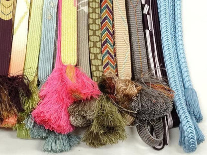 平和屋着物●和装小物　帯締め20本セット　高麗組　笹浪組　亀甲組　鎌倉組　角八つ組　金銀糸　逸品　CABL9349qe