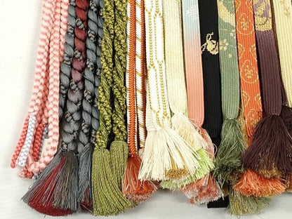 平和屋着物●和装小物　帯締め20本セット　高麗組　唐組　笹浪組　大和組　奈良組　礼装用　金銀糸　逸品　CABL9352qe