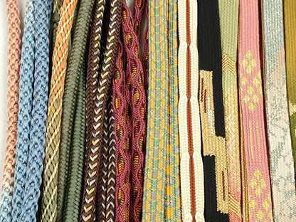 平和屋着物●和装小物　帯締め20本セット　高麗組　笹浪組　本貝の口　角八つ組　平源氏組　亀甲組　大和組　金糸　逸品　CABL9360qe