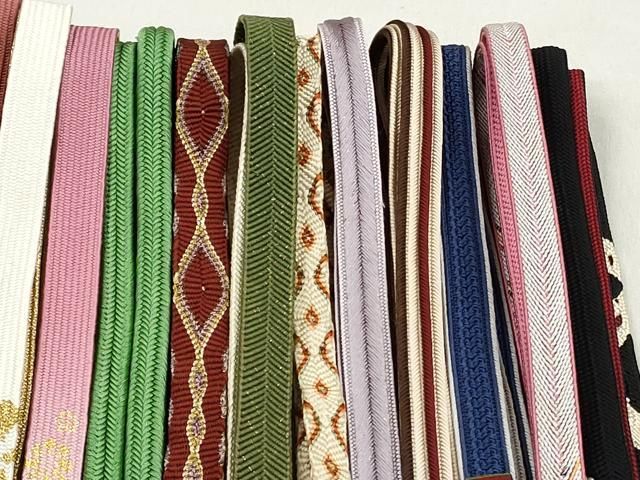 平和屋着物●和装小物　帯締め20本セット　高麗組　冠組　唐組　笹浪組　大和組　鴨川組　観世織　礼装用　金銀糸　逸品　CABL9361qe