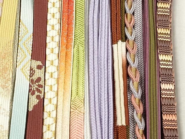 平和屋着物●和装小物　帯締め20本セット　高麗組　亀甲組　大和組　笹浪組　冠組　奈良組　金銀糸　逸品　CABL9375qe