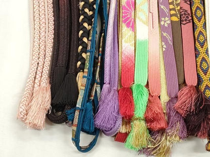 平和屋着物●和装小物　帯締め20本セット　高麗組　唐組　冠組　笹浪組　礼装用　奈良組　金糸　逸品　CABL9379qe