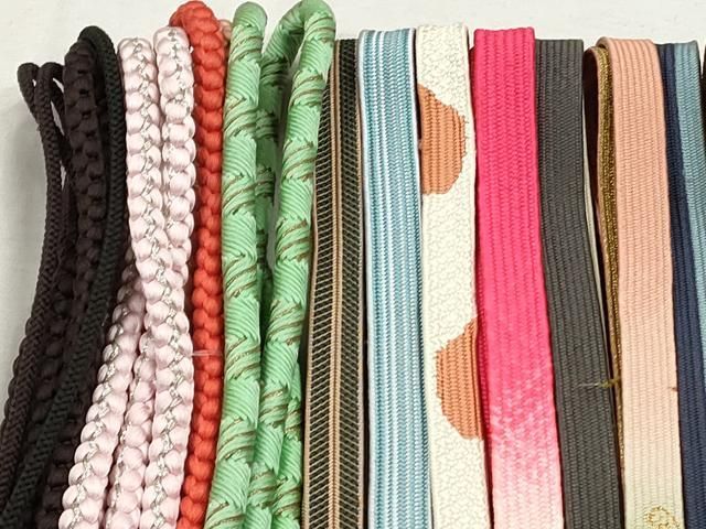 平和屋着物●和装小物　帯締め20本セット　高麗組　冠組　唐組　鎌倉組　大和組　鴨川組　金銀糸　逸品　CABL9380qe