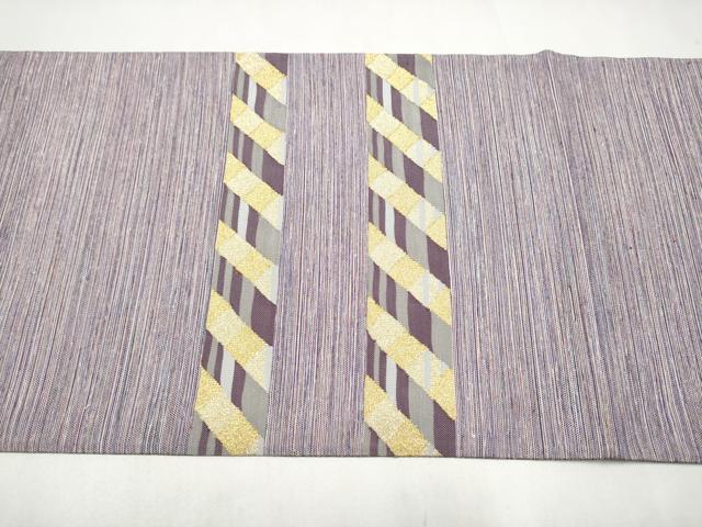 平和屋着物●太鼓柄袋帯 幾何学文様 金糸 正絹 逸品 CABL9601hy