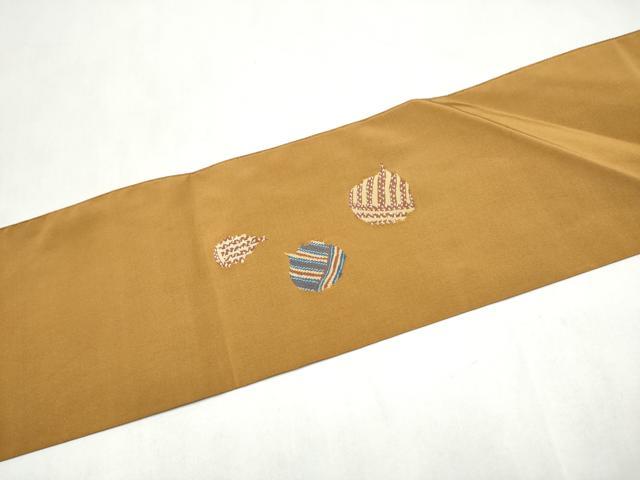 平和屋着物●八寸名古屋帯　綴れ　魚　正絹　逸品　CABL9614hy