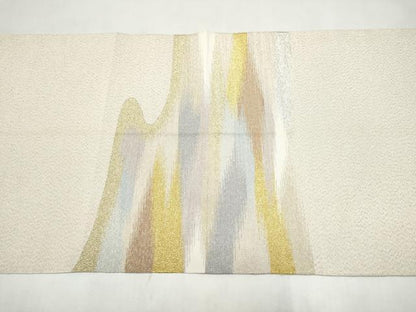 平和屋着物●爪搔き本綴れ　八寸名古屋帯　霞文　正絹　逸品　CABL9616hy
