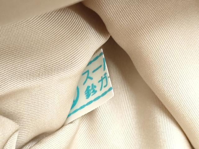 平和屋着物●塩瀬　九寸名古屋帯　ろうけつ染　抽象文様　鈴乃屋扱い　正絹　逸品　CABL9621hy
