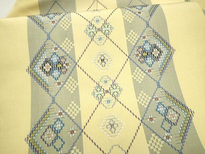 平和屋着物●九寸名古屋帯　首里花織　ますいわ屋扱い　正絹　逸品　CABL9626hy