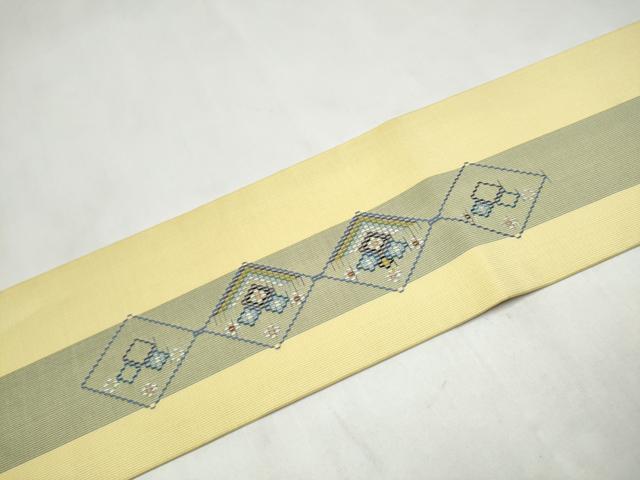 平和屋着物●九寸名古屋帯　首里花織　ますいわ屋扱い　正絹　逸品　CABL9626hy