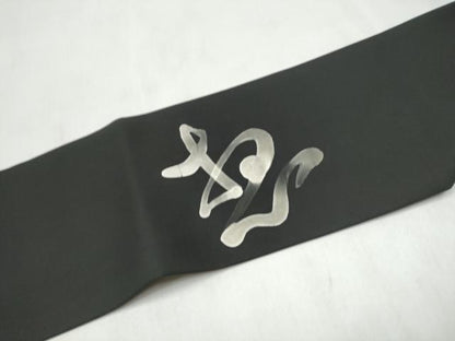 平和屋着物●九寸名古屋帯　作家物　手描き　枝花文　黒地　金彩　正絹　逸品　CABL9642hy