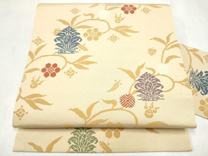 平和屋着物●九寸名古屋帯　名物裂　正絹　逸品　CABL9647hy