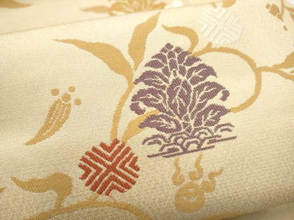 平和屋着物●九寸名古屋帯　名物裂　正絹　逸品　CABL9647hy
