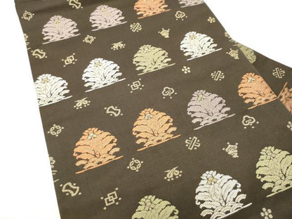 平和屋着物●九寸名古屋帯　名物裂　正絹　逸品　CABL9649hy