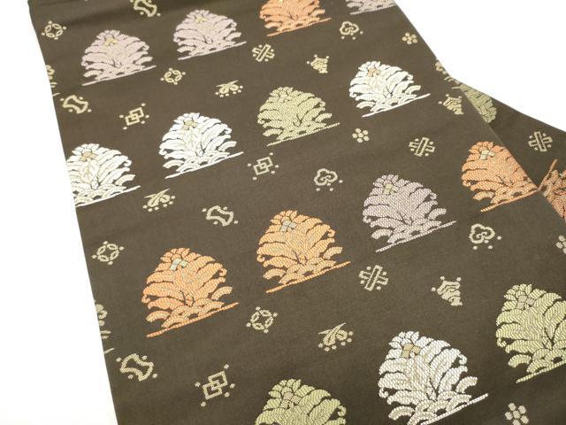 平和屋着物●九寸名古屋帯　名物裂　正絹　逸品　CABL9649hy