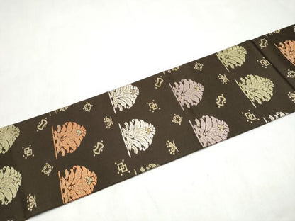 平和屋着物●九寸名古屋帯　名物裂　正絹　逸品　CABL9649hy