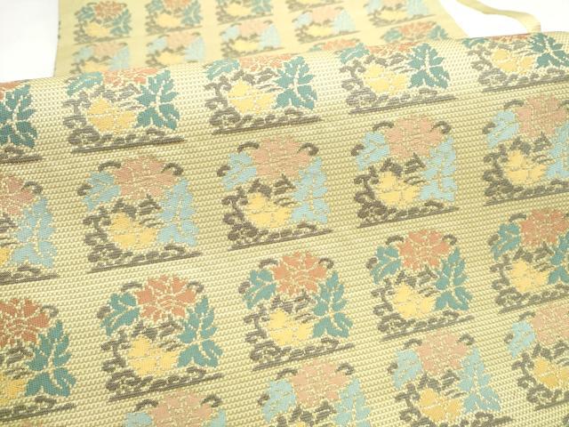 平和屋着物●西陣　川島織物　九寸開き名古屋帯　草花文　正絹　逸品　CABL9693hy