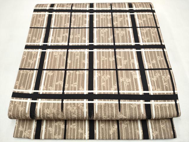 平和屋着物●手染屋　吉兵衛　全通柄袋帯　格子柄　正絹　逸品　CABL9744hy