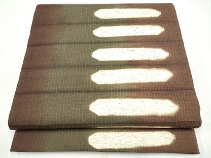 平和屋着物●西陣　全通柄袋帯　ぜんまい紬　霞文　証紙付き　正絹　逸品　CABL9759hy