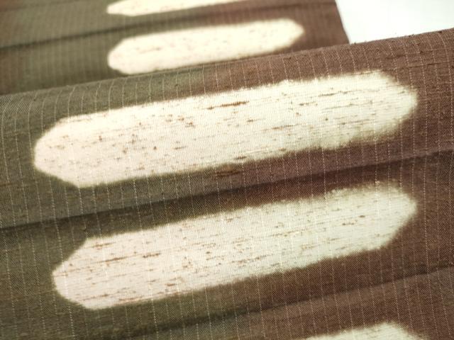 平和屋着物●西陣　全通柄袋帯　ぜんまい紬　霞文　証紙付き　正絹　逸品　CABL9759hy