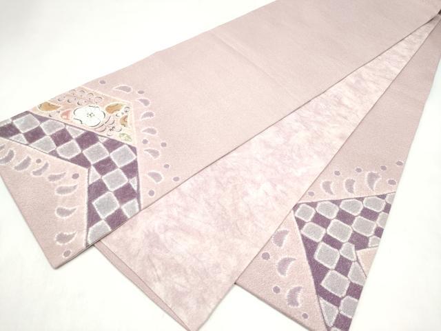 平和屋着物●太鼓柄袋帯　絞り　辻が花　ラメ糸　正絹　逸品　CABL9762hy