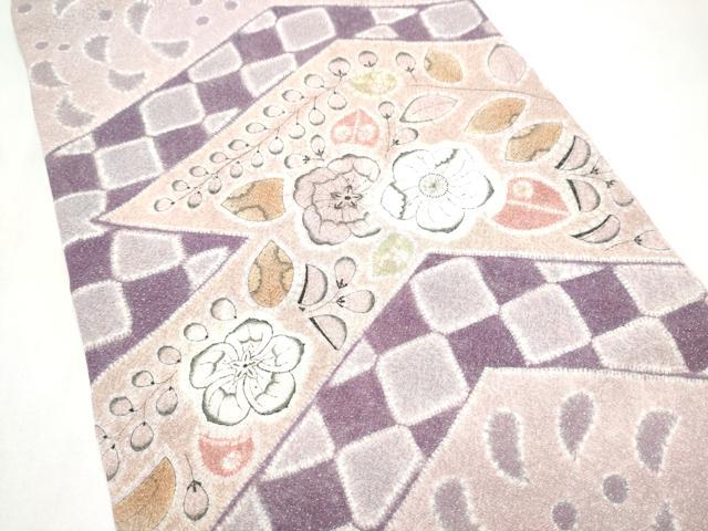 平和屋着物●太鼓柄袋帯　絞り　辻が花　ラメ糸　正絹　逸品　CABL9762hy