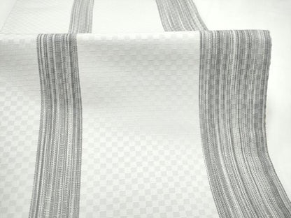 平和屋着物●両面　全通柄袋帯　流水文　金糸　正絹　逸品　CABL9769hy