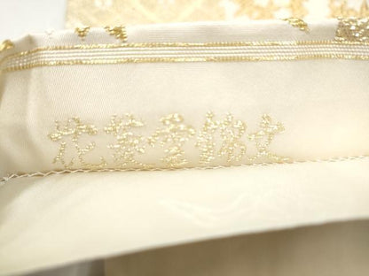 平和屋着物●山口美術織物　皇室　伊勢神宮御用　西陣織　六通柄袋帯　唐織　花菱雪錦文　金糸　正絹　逸品　CABL9780hy