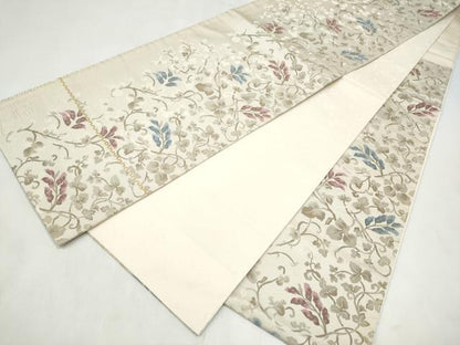 平和屋着物●京の名門・菱屋六右ェ門　六通柄袋帯　唐草文　正絹　逸品　CABL9783hy