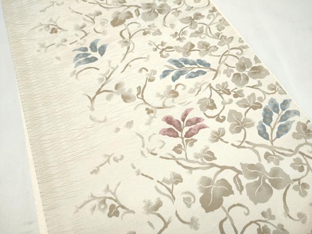 平和屋着物●京の名門・菱屋六右ェ門　六通柄袋帯　唐草文　正絹　逸品　CABL9783hy
