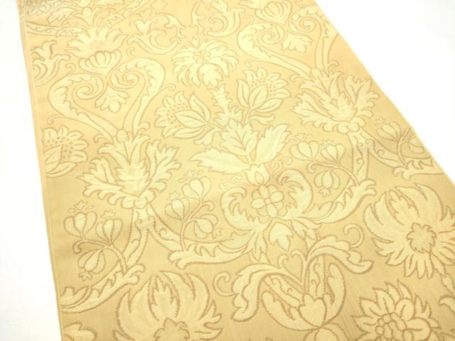 平和屋着物●西陣　川島織物　六通柄　本袋帯　更紗花文　正絹　逸品　CABL9784hy