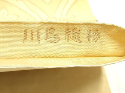 平和屋着物●西陣　川島織物　六通柄　本袋帯　更紗花文　正絹　逸品　CABL9784hy