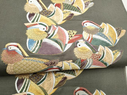 平和屋着物●西陣の老舗　1782年創業　山下織物　六通柄袋帯　唐織　春陽閑目　金糸　正絹　逸品　CABL9873hy
