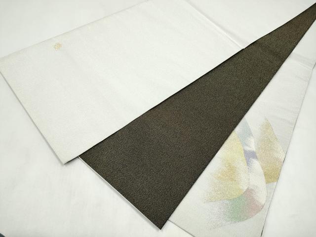 平和屋着物●爪搔き本綴れ　太鼓柄袋帯　作家物　遠山霞文　金銀糸　正絹　逸品　CABL9874hy