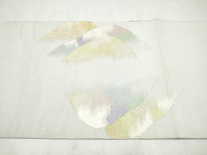 平和屋着物●爪搔き本綴れ　太鼓柄袋帯　作家物　遠山霞文　金銀糸　正絹　逸品　CABL9874hy